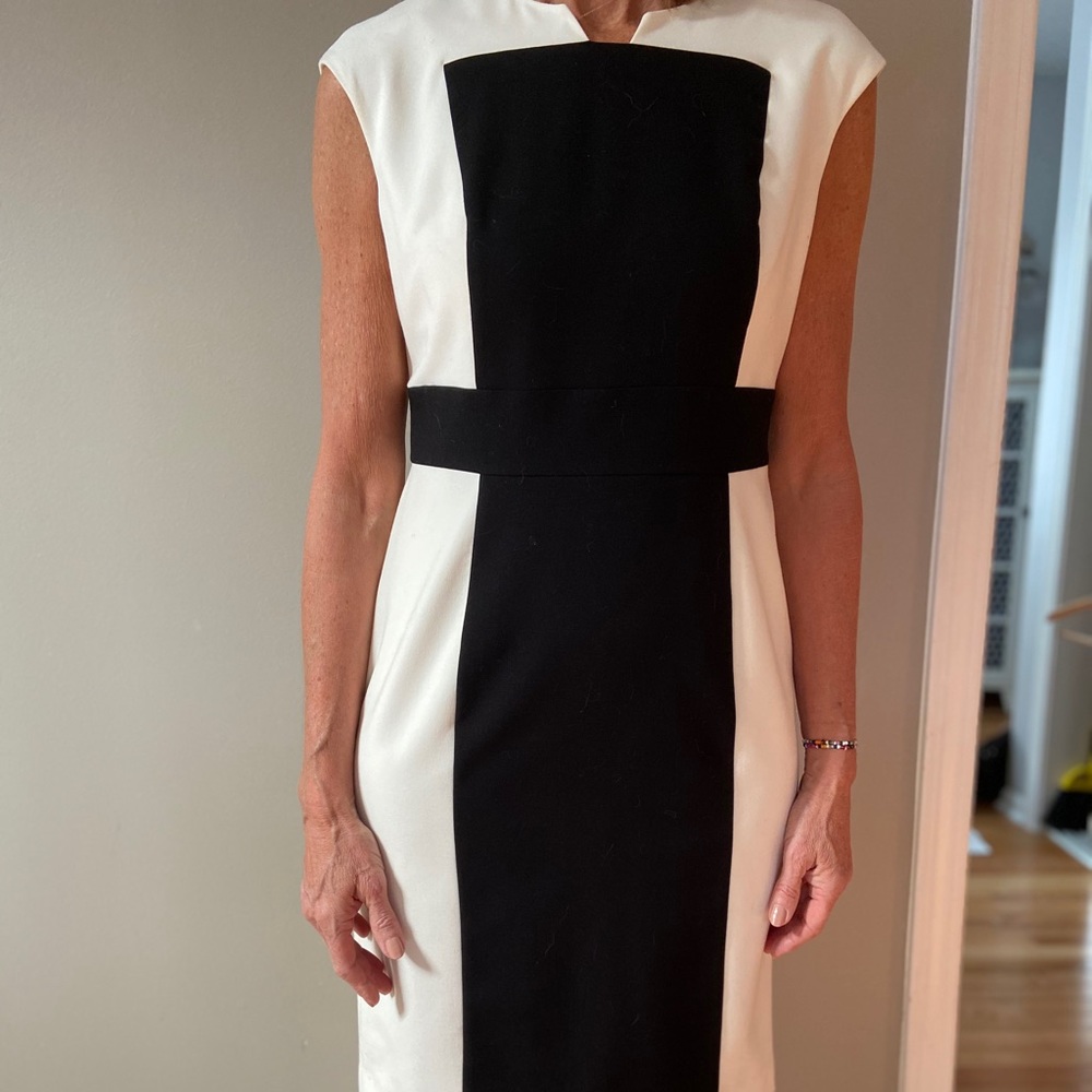 Calvin Klein Dress Black And White